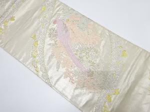 葡萄唐草に花鳥模様織り出し袋帯